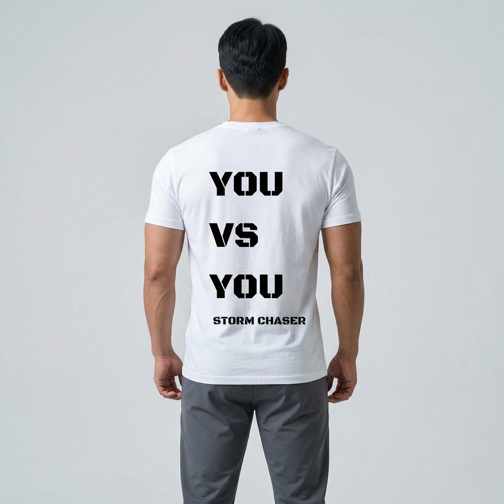 Storm Chaser you vs you training t-shirt