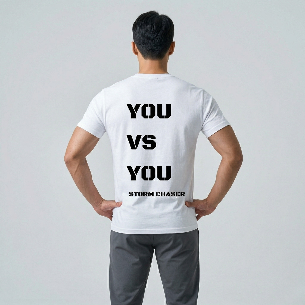 Storm Chaser you vs you training t-shirt