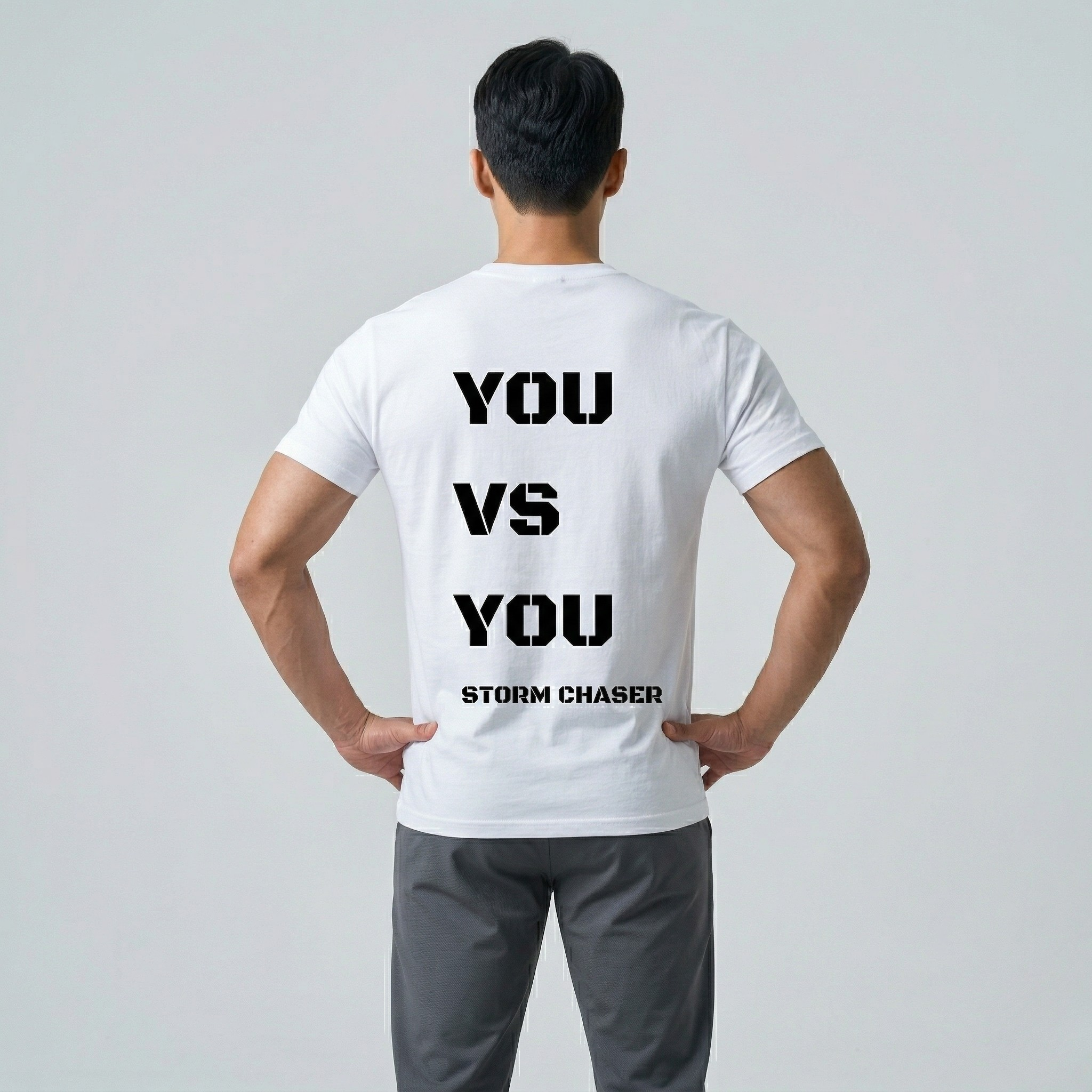 Storm Chaser you vs you training t-shirt
