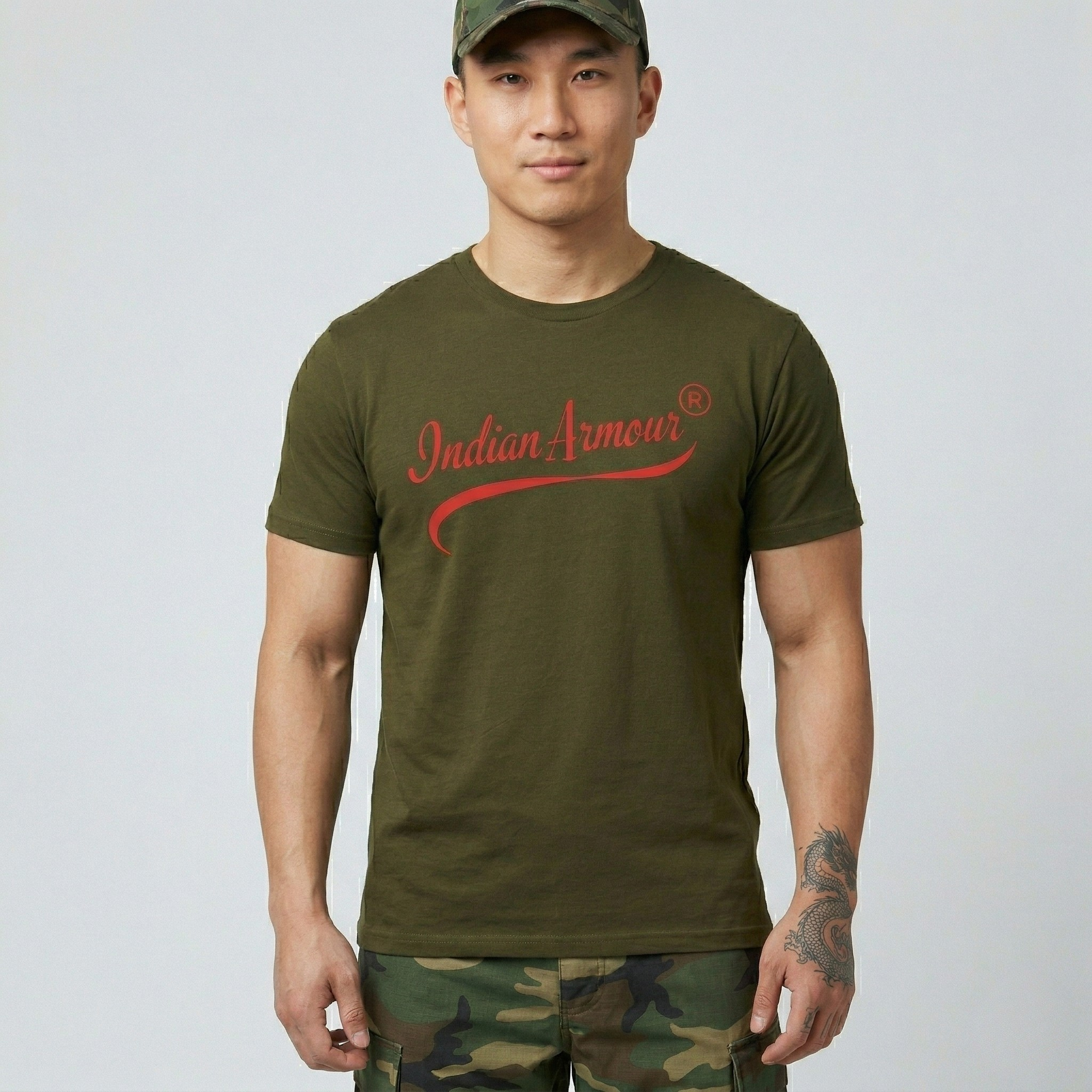 DNA Military Green colour t-shirt