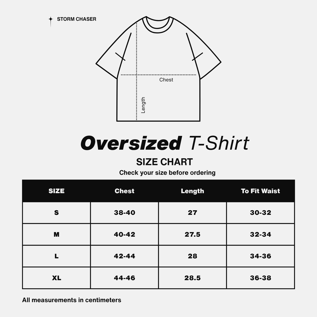 Storm Chaser lifestyle oversized t-shirt